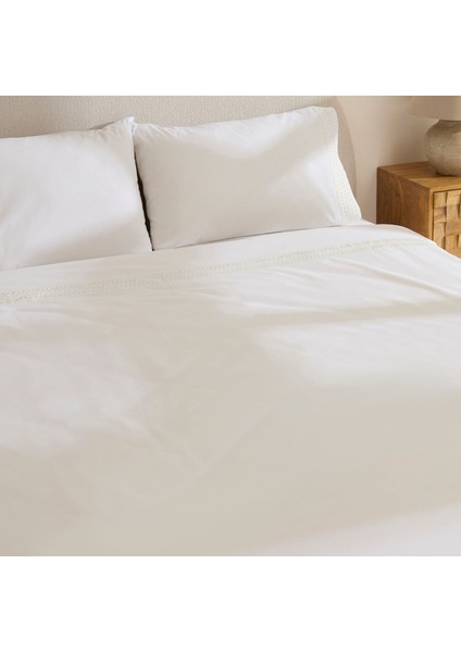 Calisse Güpürlü Çift Kişilik Nevresim Takımı Beyaz modelleri