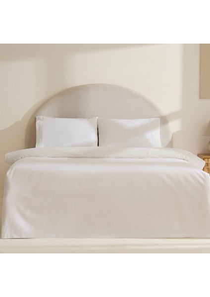 Calisse Güpürlü Çift Kişilik Nevresim Takımı Beyaz