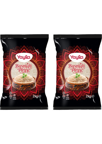 Basmati Pirinç 2 kg x 2 Adet