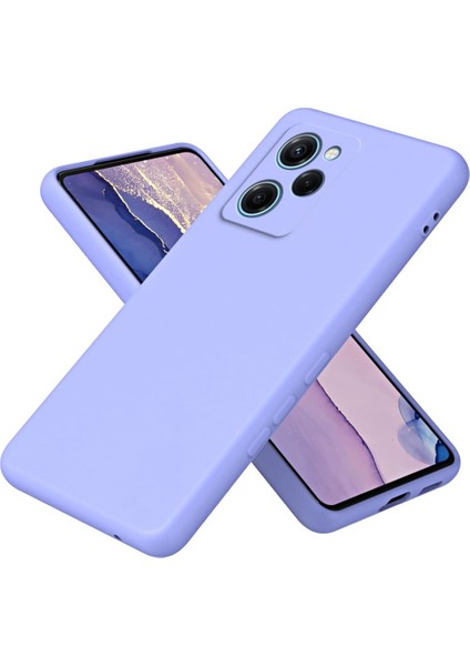 Poco X5 Pro 5g Kılıf Içi Kadife Kaplı Nano Silikon Kapak - Lila