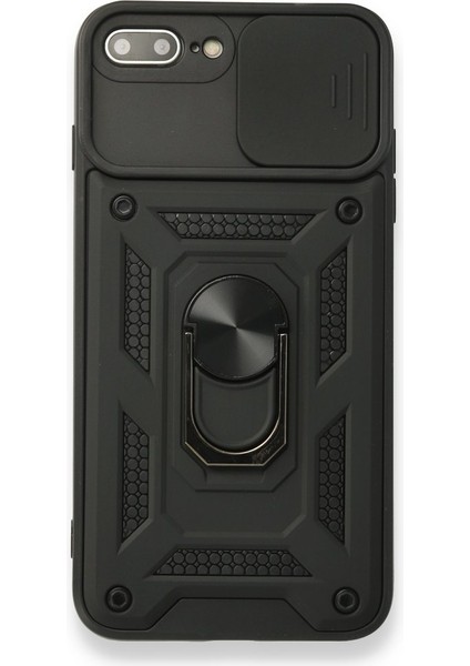 iPhone 7 Plus Kılıf Kamera Koruma Sürgülü Şık Pars Tank Sert Silikon Kapak