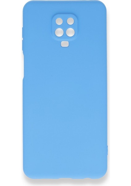 Redmi Note 9 Pro Kılıf Içi Kadife Kaplı Nano Silikon Kapak - Mavi