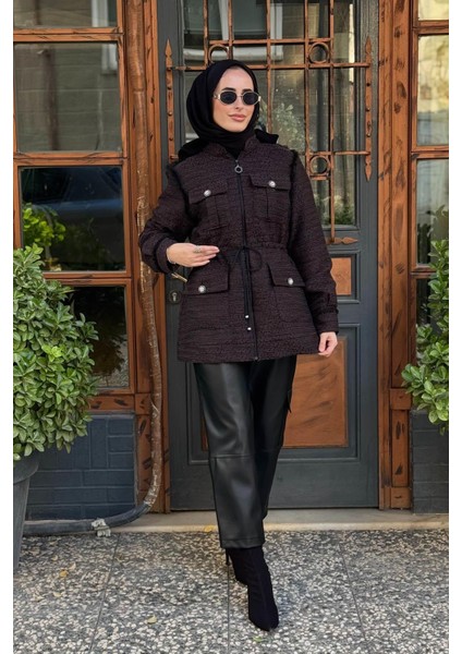 Ceket KA-A24-13061 Mürdüm