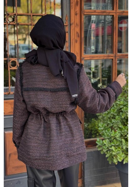 Ceket KA-A24-13061 Mürdüm indirimleri