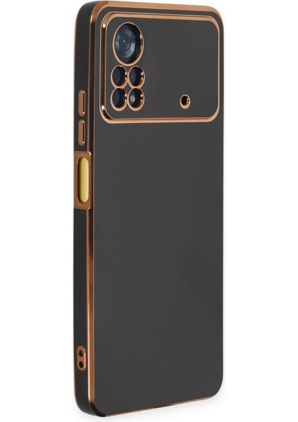 Pocox4 Pro 5g Kılıf Şık ve Parlak Silikon Kapak Ryc/volet