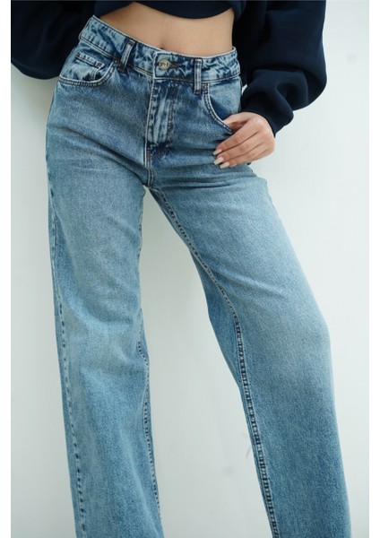 Likralı Palazzo Pantolon