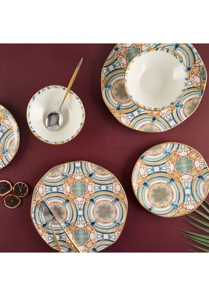 Organik 18 Parça 6 Kişilik Yemek Takımı DB1318