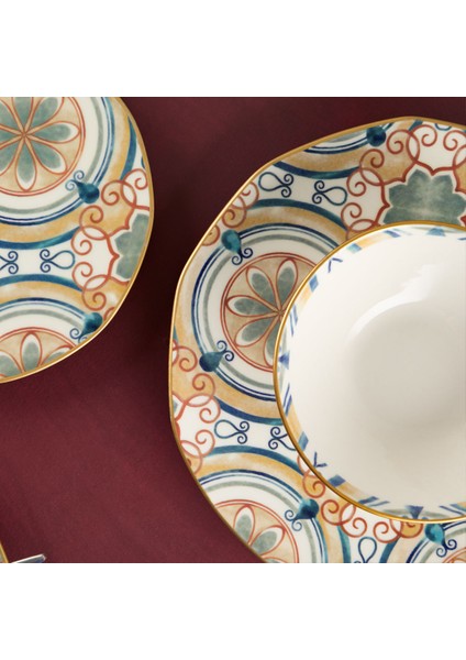 Organik 18 Parça 6 Kişilik Yemek Takımı DB1318 modelleri