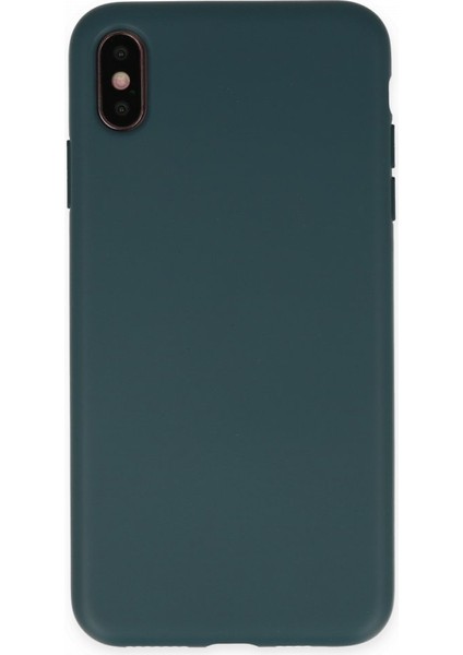 iPhone Xs Max Içi Kadife Kaplı Esnek Silikon Kapak Ryc/ Nano Lansman
