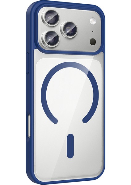 iPhone 17 Pro Max Kılıf M-Safe Wireless Şarj Özellikli Silikon Omsy Ege Kapak - Turuncu indirimleri