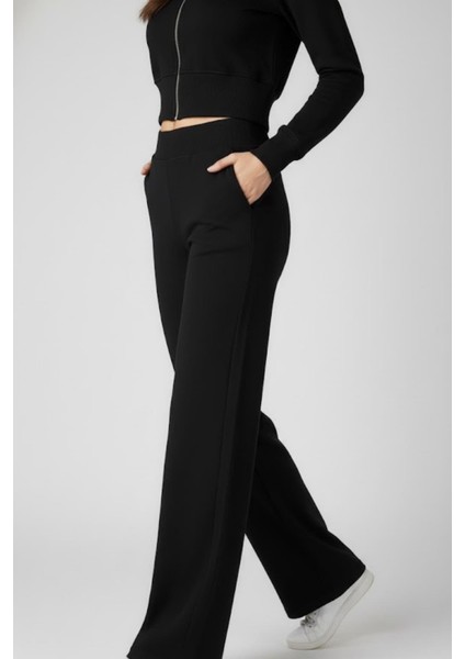 Taytlı Kapüşonlu Eşofman Takımı M2296 Siyah fırsatları