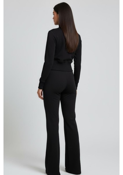 Taytlı Kapüşonlu Eşofman Takımı M2296 Siyah indirimleri