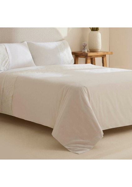 Elaria Dantelli Çift Kişilik Nevresim Takımı Beyaz fiyatları