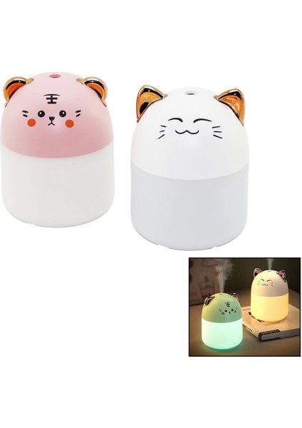 Hava Nemlendirici- Buhar Makine- Koku Giderici USB Şarjlı- IŞIKLI250ML (5148)