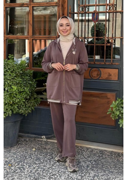 Fuat Gürşen Pantolonlu Takım 25K-4619 Kahve