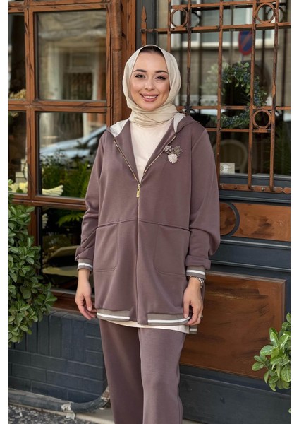 Fuat Gürşen Pantolonlu Takım 25K-4619 Kahve modelleri