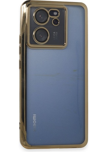 Xiaomi Mi 13T Pro Kılıf Kamera Lens Korumalı Parlak Silikon Kapak Ryc/razer Lens - Gold