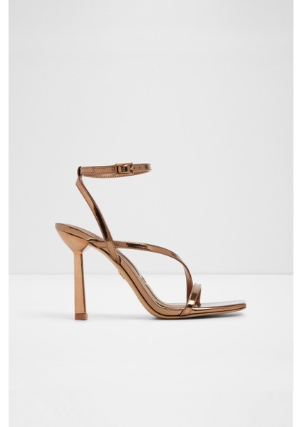 Scintilla Sandalet Yüksek Topuklu Sandalet Abiye Sandalet - Kahverengi