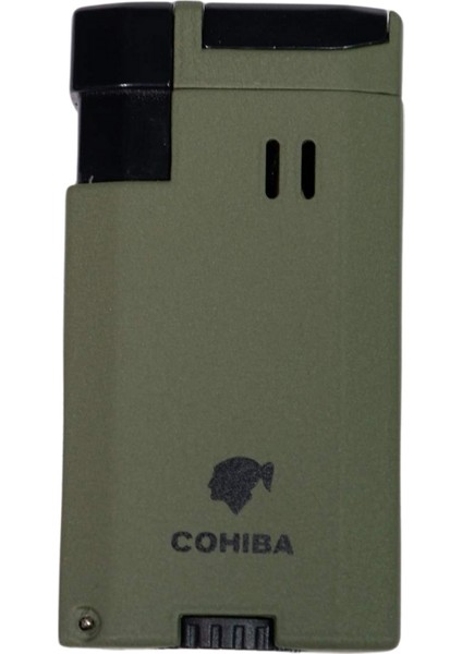 Çift Torch Pürmüz Yeşil Puro Çakmağı