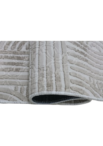 Dinar Osso Krem Vizon Saçaklı Kabartmalı Yıkanabilir Kesme Yolluk Halı indirimleri