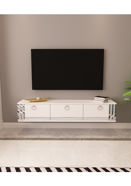 Hari Tv Ünitesi Duvara Monte Gümüş | Beyaz - Beyaz fiyatları