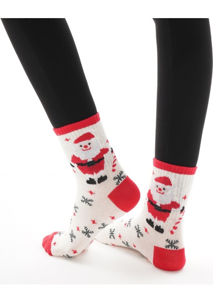 Premium Yılbaşı Temalı Pamuklu Soket Çorap modelleri