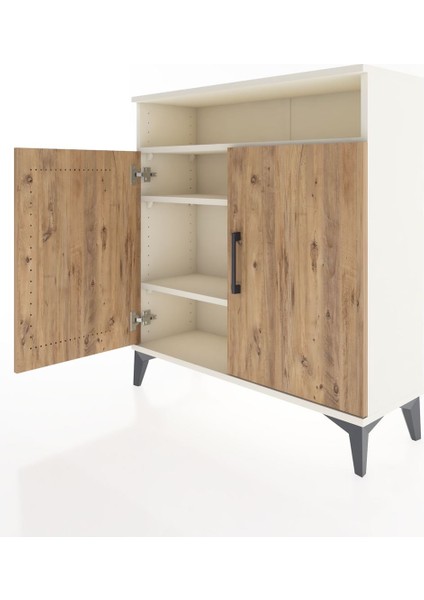 Arges Şifonyer 3 Raflı 2 Kapaklı 88X30X96 Aytaşı-Çam fırsatları