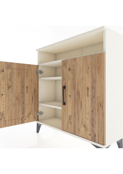 Arges Şifonyer 3 Raflı 2 Kapaklı 88X30X96 Aytaşı-Çam indirimleri