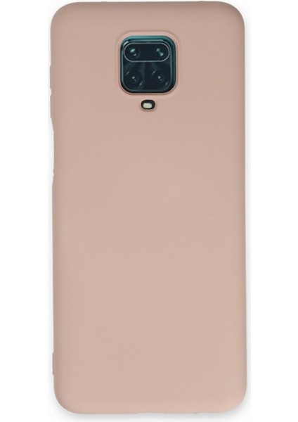 Redmi Note 9 Pro Kılıf Içi Kadife Kaplı Nano Silikon Kapak - Pudra
