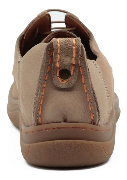 Hakiki Nubuk Deri Bej Casual Erkek Ayakkabı - Kauçuk Taban - 215340 modelleri