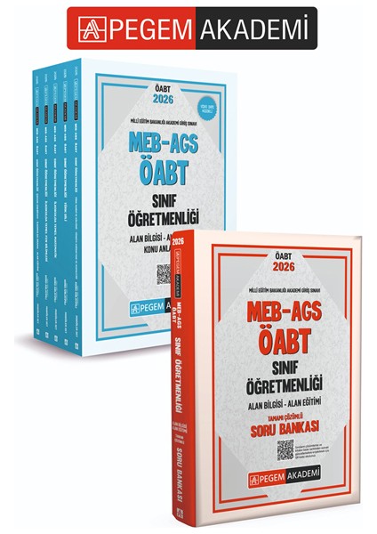 PEGEM AKADEMİ 2026 MEB AGS ÖABT Sınıf Öğretmenliği Alan Bilgisi -