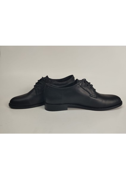 Kadın Hakiki Deri Siyah Bağcıklı Ayakkabı modelleri