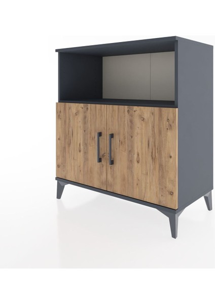 Hyperion Şifonyer 2 Raflı 2 Kapaklı 88X44X96 Antrasit-Çam modelleri