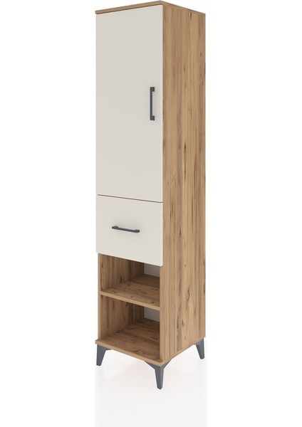 Hyperion Dolap 4 Raflı Tek Çekmeceli Tek Kapaklı 44X44X195 Çam-Aytaşı modelleri