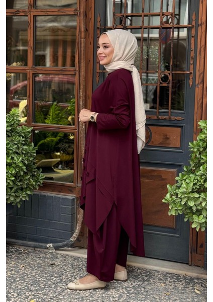 Pantolonlu Takım W-6937 Mürdüm fiyatları