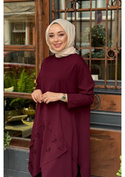 Pantolonlu Takım W-6937 Mürdüm modelleri