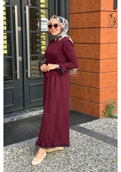 Elbise 38823 Bordo