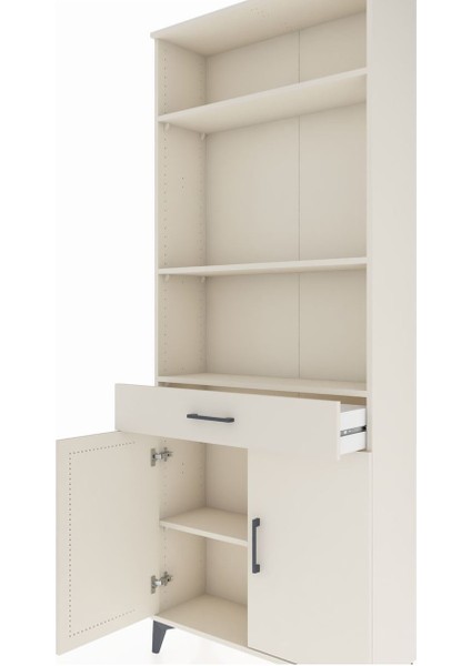 Arges Dolap 4 Raflı Tek Çekmeceli 2 Kapaklı 88X30X221 Aytaşı-Aytaşı indirimleri