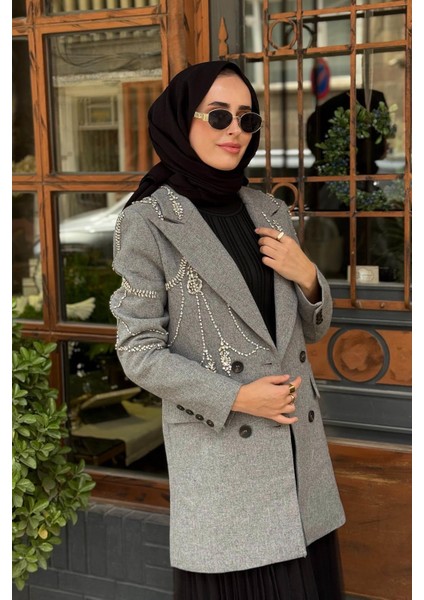 Ceket 25W6062 Gri modelleri