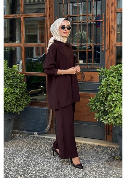 Pantolonlu Takım W-6938 Kahve fiyatları