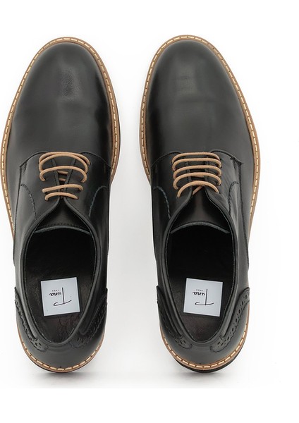 Hakiki Deri Siyah Casual Erkek Ayakkabı Rahat Tpu Taban - 2650 indirimleri