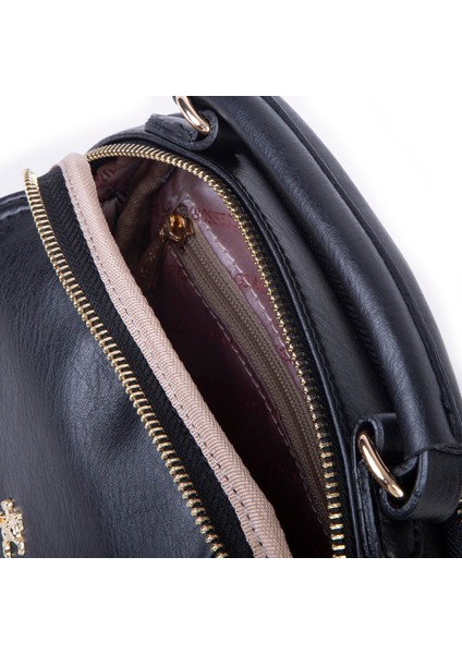 Kadın Mini Çok Gözlü El ve Çapraz Çanta Siyah modelleri