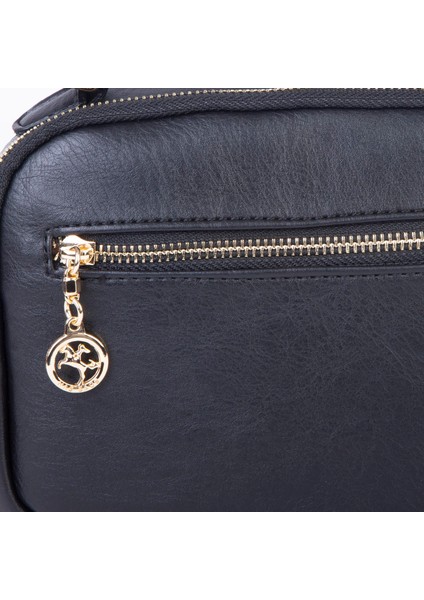 Kadın Mini Çok Gözlü El ve Çapraz Çanta Siyah indirimleri