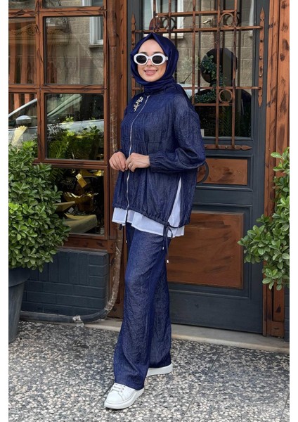 Pantolonlu Takım 25W4034 Lacivert