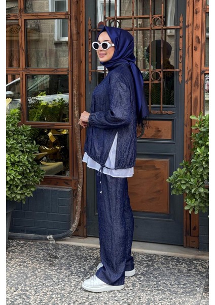 Pantolonlu Takım 25W4034 Lacivert fiyatları