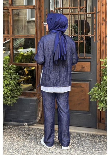 Pantolonlu Takım 25W4034 Lacivert fırsatları
