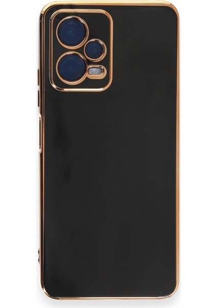 Pocox5 5g Kılıf Parlak Yapılı Esnek Volet Silikon Kapak