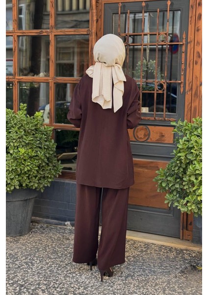 Pantolonlu Takım W-6938 Kahve fırsatları