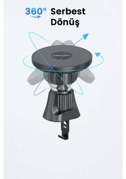 TD-H7541 Süper Manyetik Araç Telefon Tutucu 360° Dönebilen Metal Klima Menfezlerine Uygun Mıknatıslı fiyatları