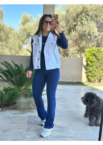 Beyaz Jean Yelek fırsatları